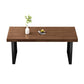 Solid Wood Top Dining Table Traditional Luxury Pine Wood Table with Sled Base