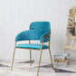 Home Kitchen Accent Chair Velvet Arm Upholstered Dining Chair