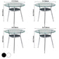 Modern Round Dining Room Table Clear Tempered Glass Table with Pedestal Base Clearhalo ' dining_table' 'Dining Tables & Seating' 'Dining Tables' 'furn' 'furn_dining_table' 'Furniture' 'furniture_dining_table' 'Kitchen & Dining Furniture' 'kitchen&dining_furn' 'kitchen' 'kitchen_dining_table' 1200x1200_91bd9657-6cb5-4ea4-bfde-be771f52bd57
