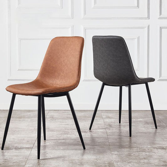 Armless Side Chairs Modern Faux Leather Kitchen Chairs for Dining Room Clearhalo 'Dining Chairs' 'Dining Tables & Seating' 'dining_chair' 'furn' 'furn_dining_chair' 'Furniture' 'furniture_dining_chair' 'Kitchen & Dining Furniture' 1200x1200_91be32f2-d08e-46f3-8ac0-ce99c8f11a2d