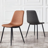 Armless Side Chairs Modern Faux Leather Kitchen Chairs for Dining Room Clearhalo 'Dining Chairs' 'Dining Tables & Seating' 'dining_chair' 'furn' 'furn_dining_chair' 'Furniture' 'furniture_dining_chair' 'Kitchen & Dining Furniture' 1200x1200_91be32f2-d08e-46f3-8ac0-ce99c8f11a2d