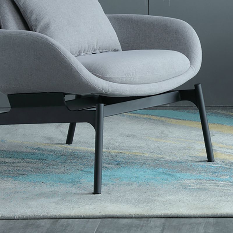 Linen Armless Chair 29.52" Wide Accent Chair with Cushion Back for Living Room Clearhalo 'Accent Chairs' 'accent_chairs' 'Chairs & Seating' 'furn' 'furn_accent_chairs' 'Furniture' 'Living Room Furniture' 1200x1200_91bea098-29e9-4ce1-b3e9-7691fbdc0418