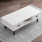 Rectangular with 2 Drawers Coffee Table Scandinavian Wood Cocktail Table Clearhalo 'Coffee & Accent Tables' 'Coffee Tables' 'coffee_tables' 'furn' 'furn_coffee_tables' 'Furniture' 'Living Room Furniture' 1200x1200_91bf8065-7251-4889-86ed-d359dad87b24