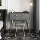 Contemporary Vanity Dressing Table 3 Drawer 30.7" Tall Makeup Vanity Desk Table Clearhalo 'Bedroom Furniture' 'furn' 'furn_makeup_vanities' 'Furniture' 'Makeup Vanities' 'makeup_vanities' 1200x1200_91c072ef-05b4-4207-9ada-7c364ce4d966