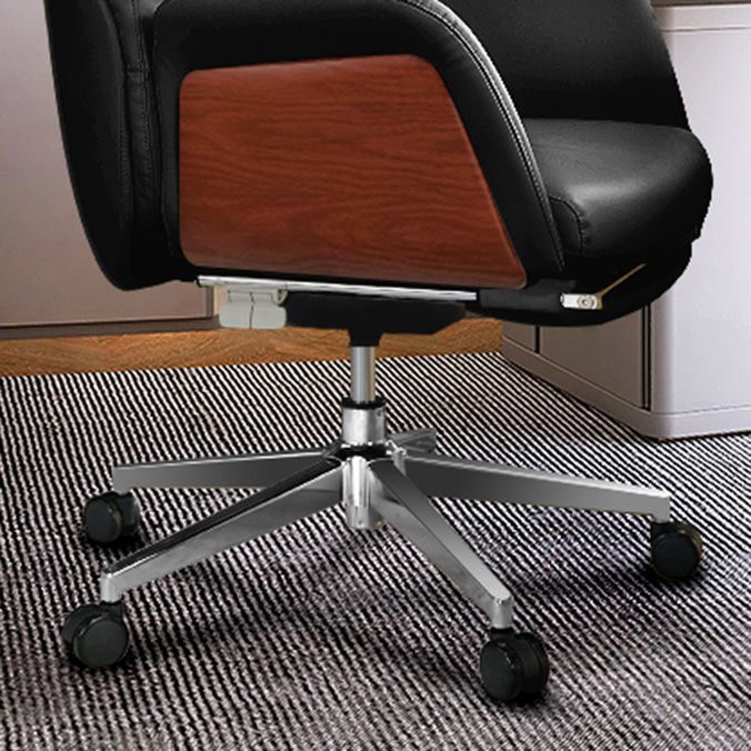 Modern No Arm Executive Chair Adjustable Height Managers Chair for Office Clearhalo 'furn' 'furn_office_chair' 'Furniture' 'Office Chairs' 'Office Furniture' 'office_chair' 1200x1200_91c0f971-3602-425e-bb89-e7ec28c03da7