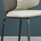 Silla de comedor tapizada de cuero con silla de comedor contemporánea