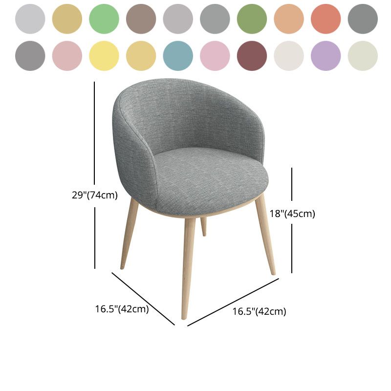Modern Home Upholstered Arm Chair Matte Finish Solid Back Dining Chair Clearhalo ' kitchen&dining_furn' 'Dining Chairs' 'Dining Tables & Seating' 'dining_chair' 'furn' 'furn_dining_chair' 'Furniture' 'furniture_dining_chair' 'Kitchen & Dining Furniture' 'kitchen' 1200x1200_91c29c05-f32c-4553-aa9c-c797d0c2a0e3