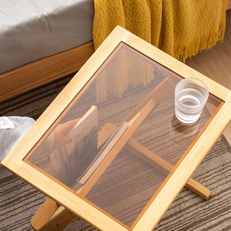 Living Room Rectangular Bamboo Side Table Natural/Brown One-Shelf End Table Clearhalo 'Coffee & Accent Tables' 'End & Side Tables' 'end_side_table' 'end_side_tables' 'furn' 'furn_end_side_tables' 'Furniture' 'furniture_end_side_table' 'Living Room Furniture' 1200x1200_91c2a89a-58ba-444c-9c55-d571cf35156e