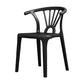Matte Finish Contemporary Home Side Chair Plastic Slat Back Dining Chair Clearhalo ' kitchen&dining_furn' 'Dining Chairs' 'Dining Tables & Seating' 'dining_chair' 'furn' 'furn_dining_chair' 'Furniture' 'furniture_dining_chair' 'Kitchen & Dining Furniture' 'kitchen' 1200x1200_91c529b2-6e93-433c-82c8-9c654cfd113b