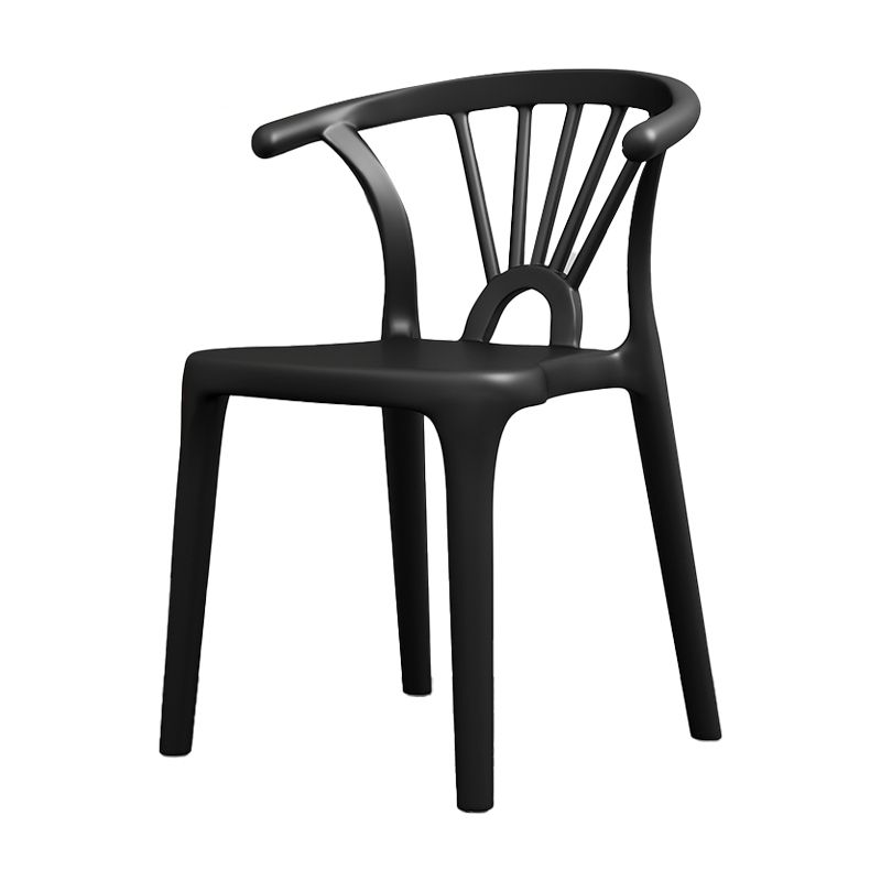 Matte Finish Contemporary Home Side Chair Plastic Slat Back Dining Chair Clearhalo ' kitchen&dining_furn' 'Dining Chairs' 'Dining Tables & Seating' 'dining_chair' 'furn' 'furn_dining_chair' 'Furniture' 'furniture_dining_chair' 'Kitchen & Dining Furniture' 'kitchen' 1200x1200_91c529b2-6e93-433c-82c8-9c654cfd113b
