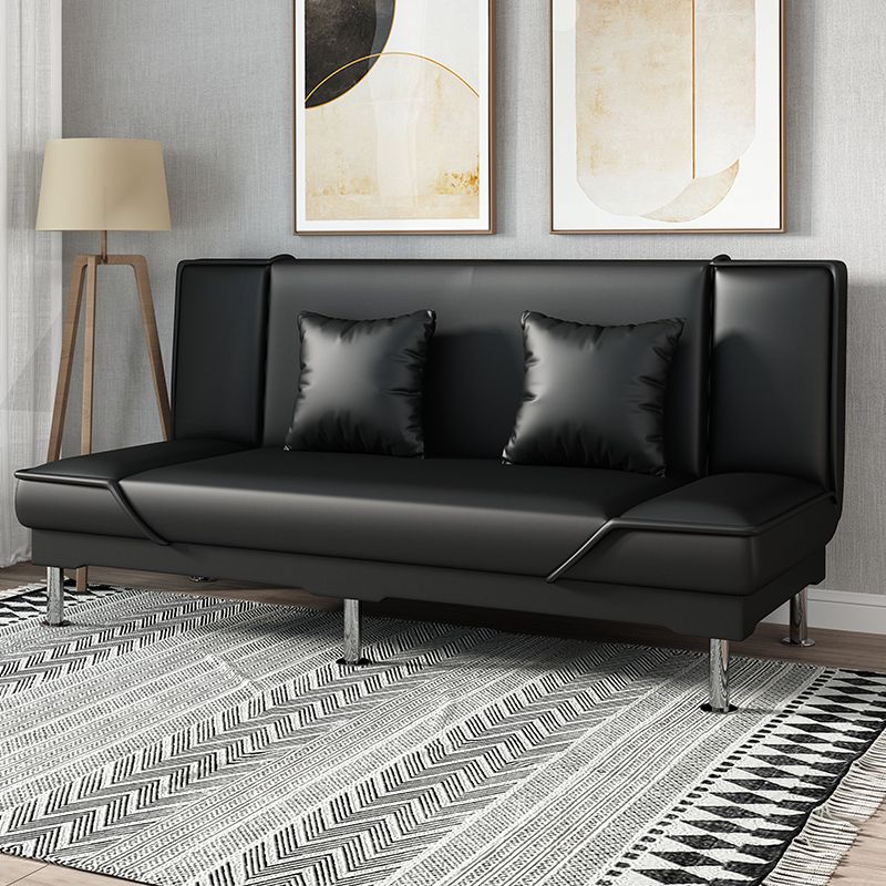 Armless Settee with Cotton Blend 19.68" W Convertible Sleeper Sofa for Living Room Clearhalo 'furn' 'furn_sofas' 'Furniture' 'furniture_sofas' 'kitchen' 'kitchen_sofas' 'Living Room Furniture' 'Sofa' 'sofas' 1200x1200_91c6e7a0-7459-49e2-a159-9baf85e48e85