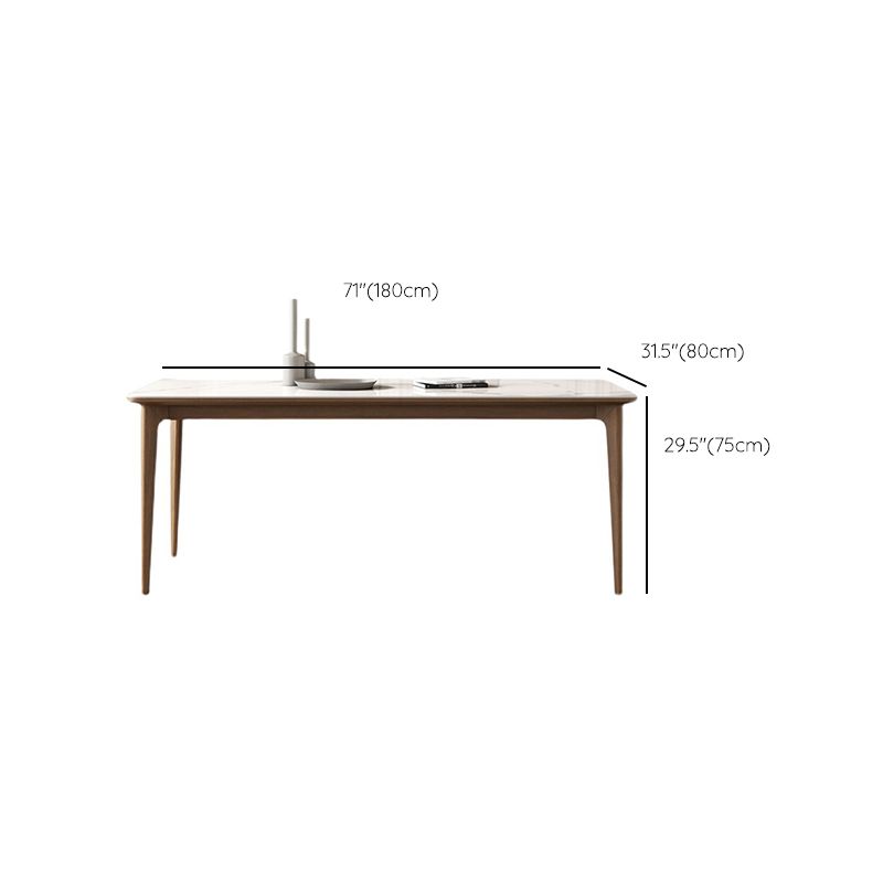 Rechthoekige eettafel ingesteld 1/4/5/7 stuks dinette ingesteld met bruin houten frame