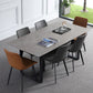 Industrial Dining Table Sintered Stone Table with Black Double Pedestal for Dining Room Clearhalo ' dining_table' 'Dining Tables & Seating' 'Dining Tables' 'furn' 'furn_dining_table' 'Furniture' 'furniture_dining_table' 'Kitchen & Dining Furniture' 'kitchen&dining_furn' 'kitchen' 'kitchen_dining_table' 1200x1200_91cb6b1e-76c0-459b-be03-ebb4f6c6645f
