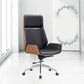 Contemporary High Back Office Chair Black Executive Faux Leather Chair Clearhalo 'furn' 'furn_office_chair' 'Furniture' 'Office Chairs' 'Office Furniture' 'office_chair' 1200x1200_91ccead5-9f3d-4228-8f4d-f71ed0bfa2c6
