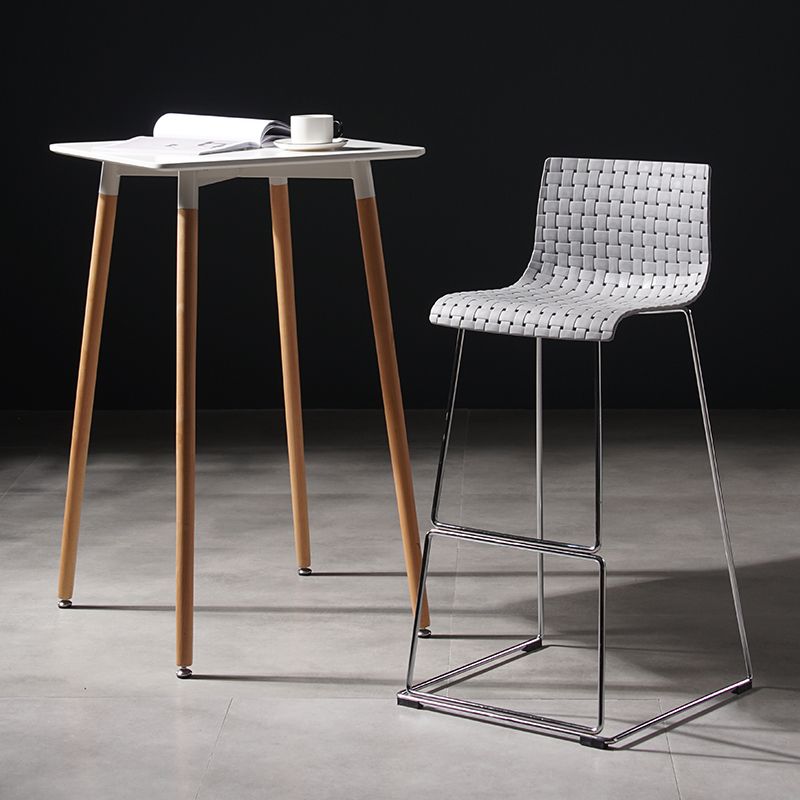 Industrial Bar-stool Plastic Counter Bar Stool for Kitchen Bar with Metal Legs Clearhalo 'Bar Furniture' 'Bar Stools' 'bar_stools' 'furn' 'furn_bar_stools' 'Furniture' 'furniture_bar_stools' 'Kitchen & Dining Furniture' 1200x1200_91cd2c99-5986-4d9d-8f0e-f06c3f1f8b0a