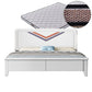 Contemporary Standard Bed Solid Wood Panel Bed with Headboard