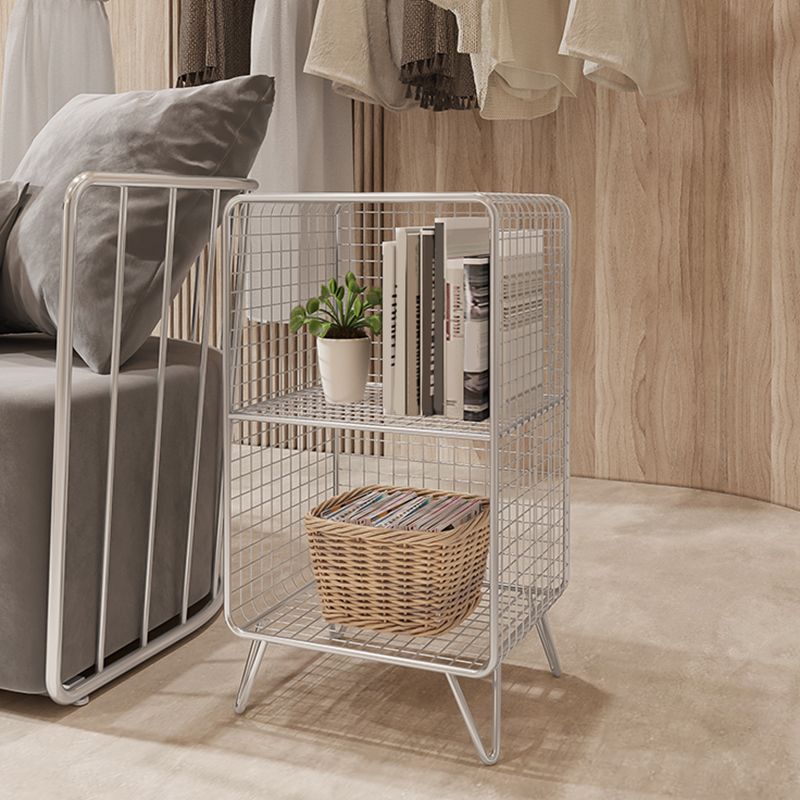 Metal Closed Back Bookshelf Shelves Included  Standard Bookcase