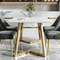 Minimalist White Sintered Stone Dining Table Rectangle Standard Dining Table with Double Pedestal Clearhalo ' dining_table' 'Dining Tables & Seating' 'Dining Tables' 'Furniture' 'furniture_dining_table' 'Kitchen & Dining Furniture' 'kitchen&dining_furn' 'kitchen' 'kitchen_dining_table' 1200x1200_91cf9ac4-b4ce-4299-9e3c-f00e2e7484e5