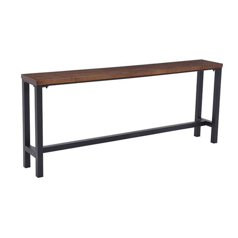 Industrial Bar Table Set 1/7 Pieces Solid Wood Rectangle Counter Table for Indoor Clearhalo 'Bar Furniture' 'furn' 'furn_home_bar_bar_sets' 'Furniture' 'Home Bars & Bar Sets' 'home_bar_bar_sets' 'Kitchen & Dining Furniture' 1200x1200_91d0ba8d-94db-4bf8-b368-9f234537b8f5