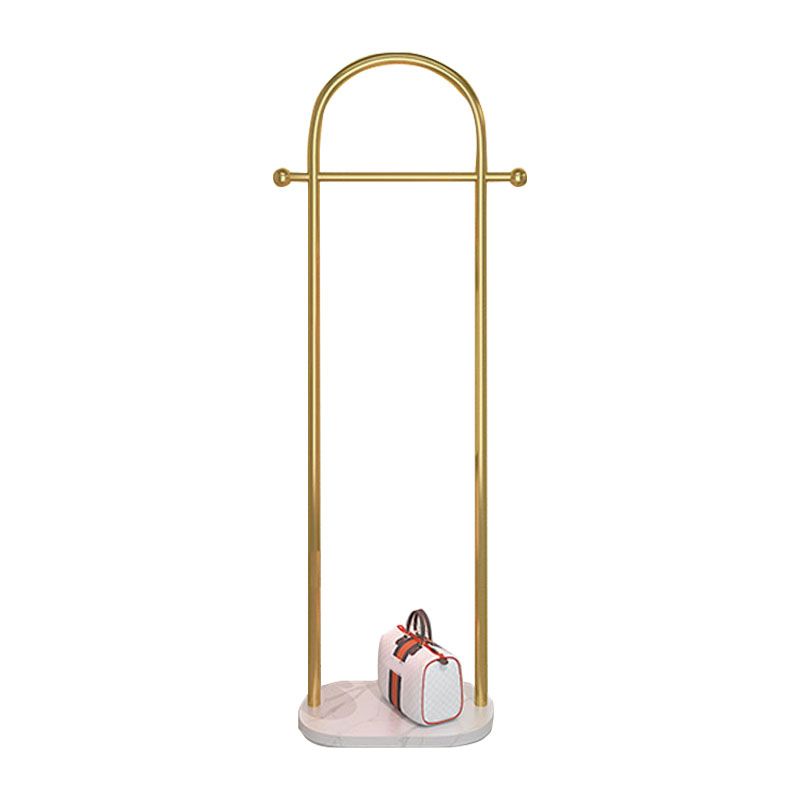 Modern Metal Hall Stand Hanging Rail with 2 Hooks Coat Hanger Clearhalo 'Entry & Mudroom Furniture' 'furn' 'furn_hall_tree_coat_racks' 'Furniture' 'Hall Trees & Coat Racks' 'hall_tree_coat_racks' 1200x1200_91d10fe5-34b9-4275-98e8-cf2693820674