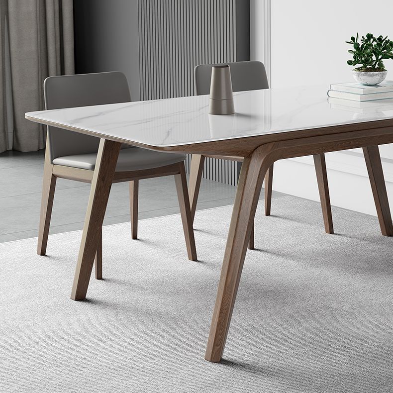 Designer Style Sintered Stone Top Dining Set Rectangle 1/3/4/5/7 Pieces Dining Table Set Clearhalo 'Dining Room Sets' 'Dining Tables & Seating' 'dining_room_set' 'furn' 'furn_dining_room_set' 'Furniture' 'Kitchen & Dining Furniture' 1200x1200_91d31d7e-b6d5-45d3-a282-29a2247ab0a3