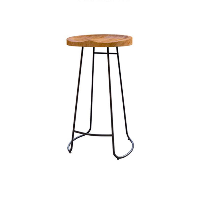 Modern Style Bar Chair Contoured Wooden Seat Sled Legs Barstool for Indoor Clearhalo 'Bar Furniture' 'Bar Stools' 'bar_stools' 'furn' 'furn_bar_stools' 'furniture_bar_stools' 'Kitchen & Dining Furniture' 'kitchen&dining_furn' 'kitchen' 'kitchen_furn' Furniture' 1200x1200_91d3c04e-b545-417d-abce-ab2a8db6f27e