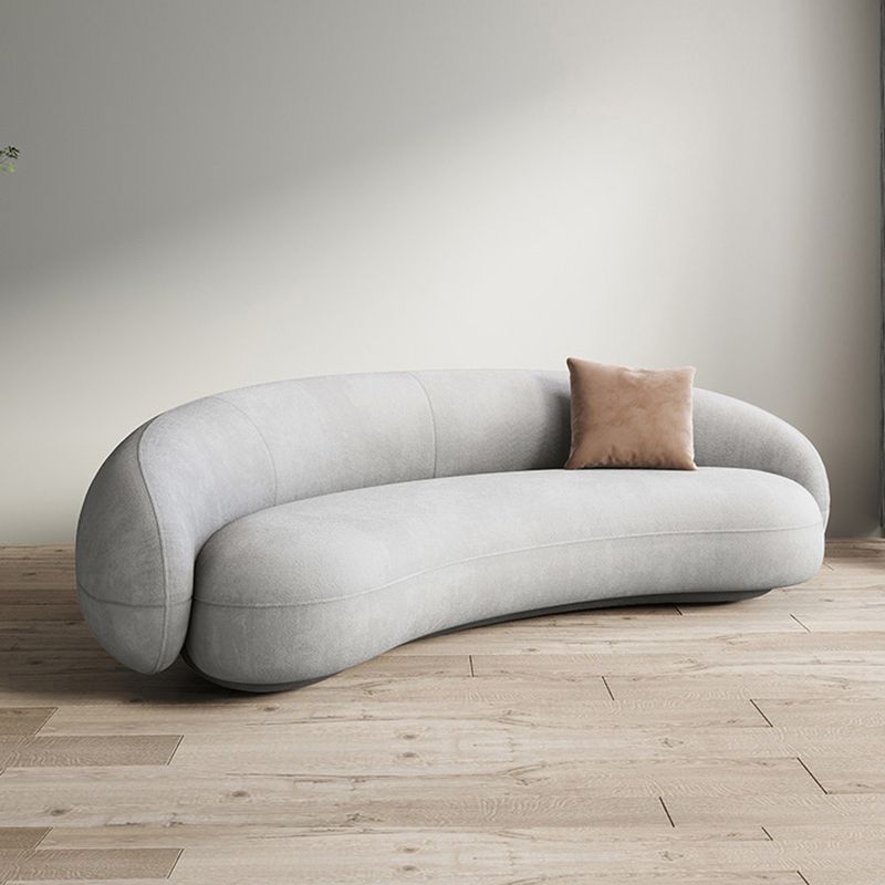 リビングルームの湾曲したソファのためのタキシードアームを備えたコンテンポラリーソファ