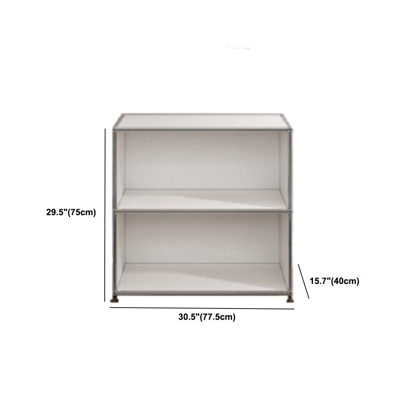 Server da pranzo in legno ingegnerizzato in ingegnerizzazione ingegnerizzato in ingegnerizzazione bianca moderna con base in metallo