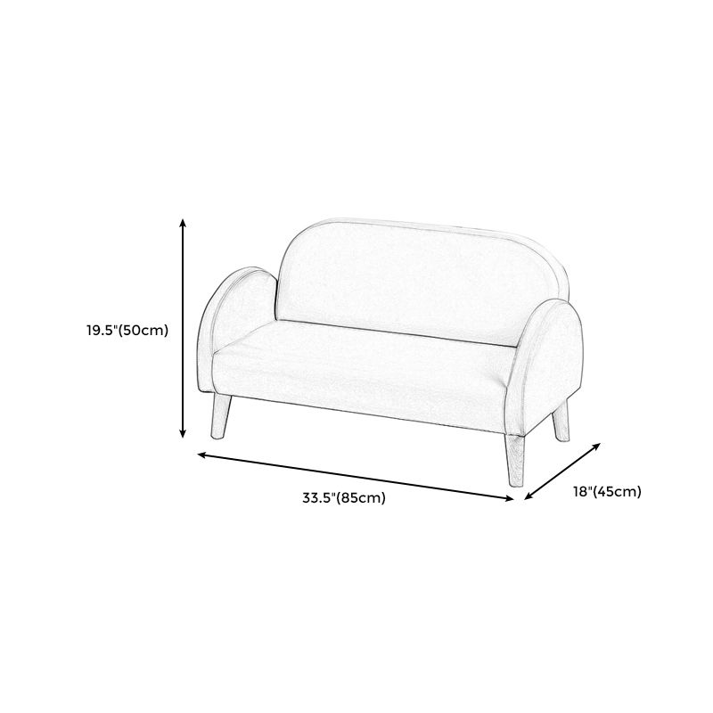 子供のためのモダンレザータイトバックロールアームソファソファソファ