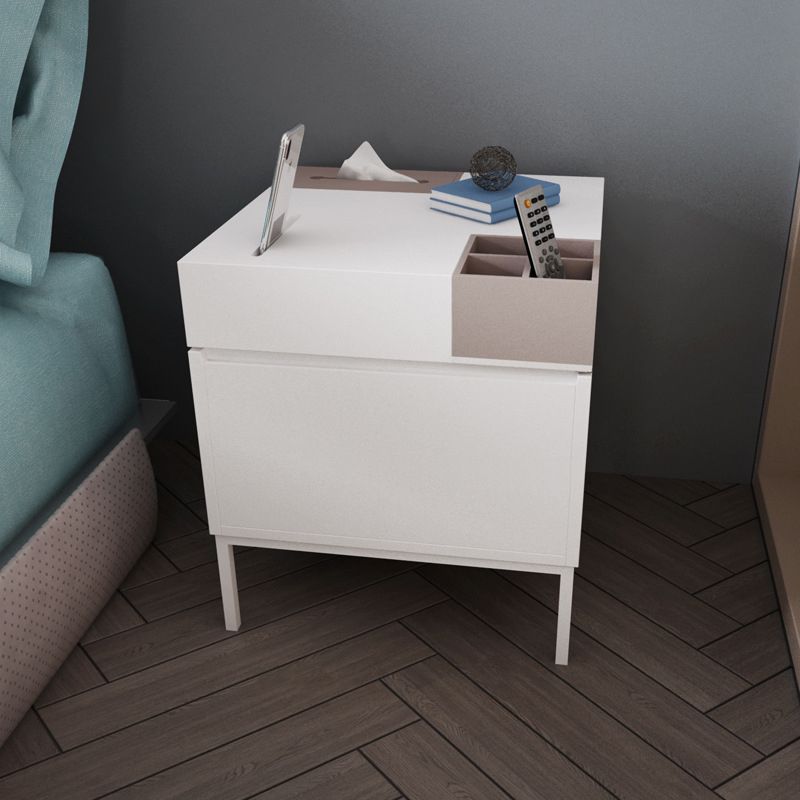 Wooden Bedside Table Modern Style Minimalist Night Table with Door Clearhalo 'Bedroom Furniture' 'furn' 'furn_night_stand' 'Furniture' 'night_stand' 'Nightstands' 1200x1200_91d76743-18c3-40b6-822c-a57d2e9ca90e