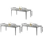 Modern Style Sintered Stone Dining Table Gray Rectangle Table with 4 Legs Clearhalo ' dining_table' 'Dining Tables & Seating' 'Dining Tables' 'Furniture' 'furniture_dining_table' 'Kitchen & Dining Furniture' 'kitchen&dining_furn' 'kitchen' 'kitchen_dining_table' 1200x1200_91d76786-5cf5-431c-a5e7-5b2e00357050