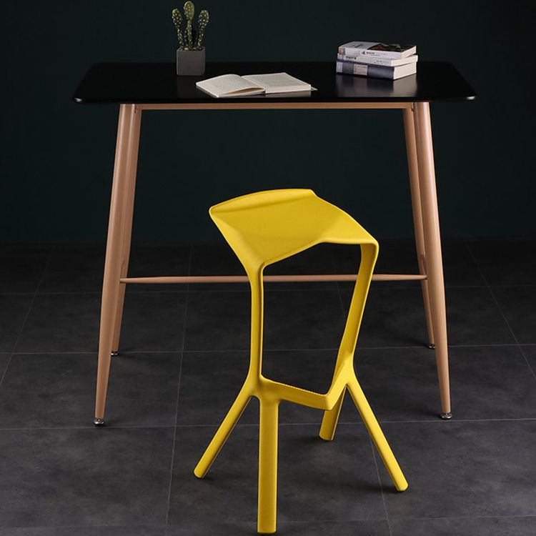 Industrial Armless Counter Stool Plastic Cafe Bar Stool with 4 Legs Clearhalo 'Bar Furniture' 'Bar Stools' 'bar_stools' 'furn' 'furn_bar_stools' 'Furniture' 'Kitchen & Dining Furniture' 1200x1200_91d7e79b-edd2-4dbc-8ba8-fc9bb839583a