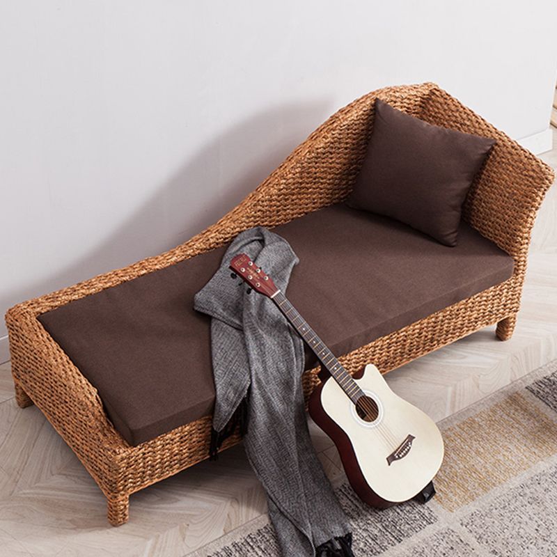 Farmhouse Style Chaise Lounge Chair Rattan Chair for Bedroom Clearhalo 'Chairs & Seating' 'Chaise Lounge' 'chaise_lounge' 'furn' 'furn_chaise_lounge' 'Furniture' 'Living Room Furniture' 1200x1200_91da104d-da8b-409b-a542-37e4e45501b8