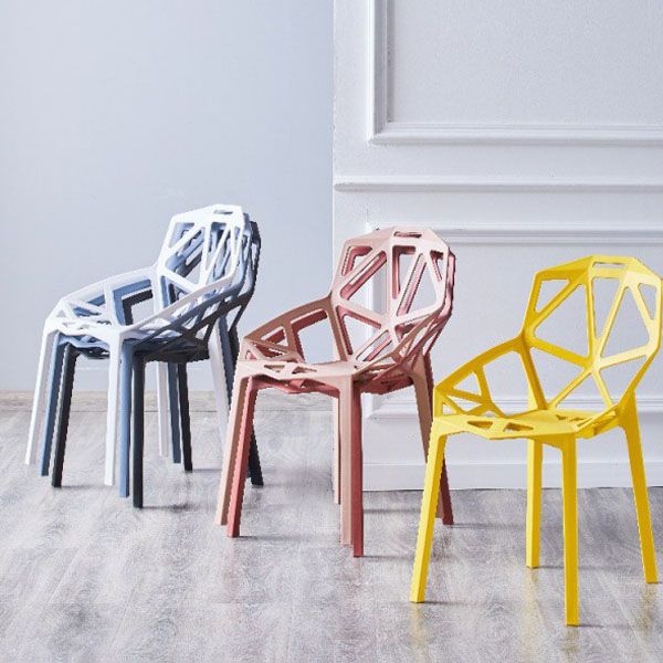 Contemporary Style Stackable Chairs Dining Plastic Arm Chairs for Kitchen Clearhalo 'Dining Chairs' 'Dining Tables & Seating' 'dining_chair' 'furn' 'furn_dining_chair' 'Furniture' 'furniture_dining_chair' 'Kitchen & Dining Furniture' 1200x1200_91dd1be9-0802-41e5-8f1e-d39f12498229