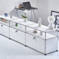 Contemporary Sideboard Stainless Steel Dining Sideboard with Locking Cabinet Clearhalo 'buffet_sideboard' 'Buffets & Sideboards' 'furn' 'furn_buffet_sideboard' 'Furniture' 'Kitchen & Dining Furniture' 1200x1200_91df9510-ba41-49a0-9289-80ae56d99113