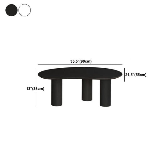 Tavolino da caffè in legno a 3 gambe Tavolino da cocktail a forma di nuvola - 13 "H