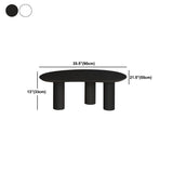 Tavolino da caffè in legno a 3 gambe Tavolino da cocktail a forma di nuvola - 13 "H