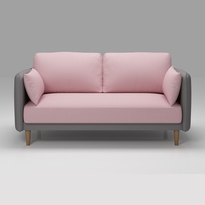 Tuxedo Arm Sofa Scandinavian Fabric Sofa 29.13" D x 31.89" H Clearhalo 'furn' 'furn_sofas' 'Furniture' 'furniture_sofas' 'kitchen' 'kitchen_sofas' 'Living Room Furniture' 'Sofa' 'sofas' 1200x1200_91e0db13-5663-4497-b60e-38e2ba6da3c7