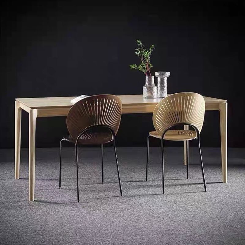 Table à manger en bois de bois rectangle