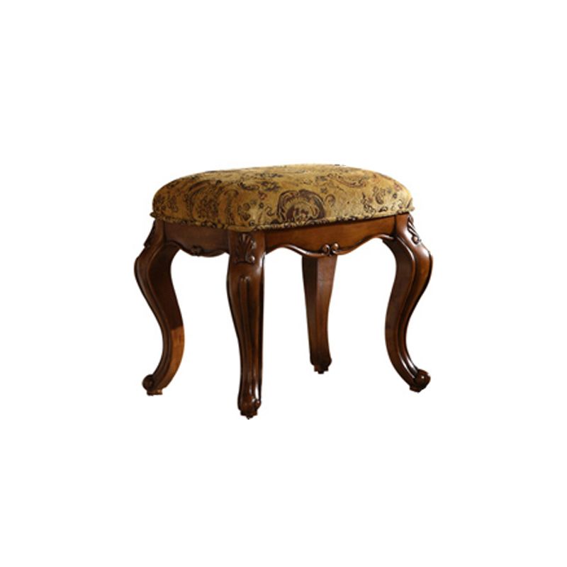 Traditional Solid Wood With Drawer Bedroom Mirror Makeup Vanity Set