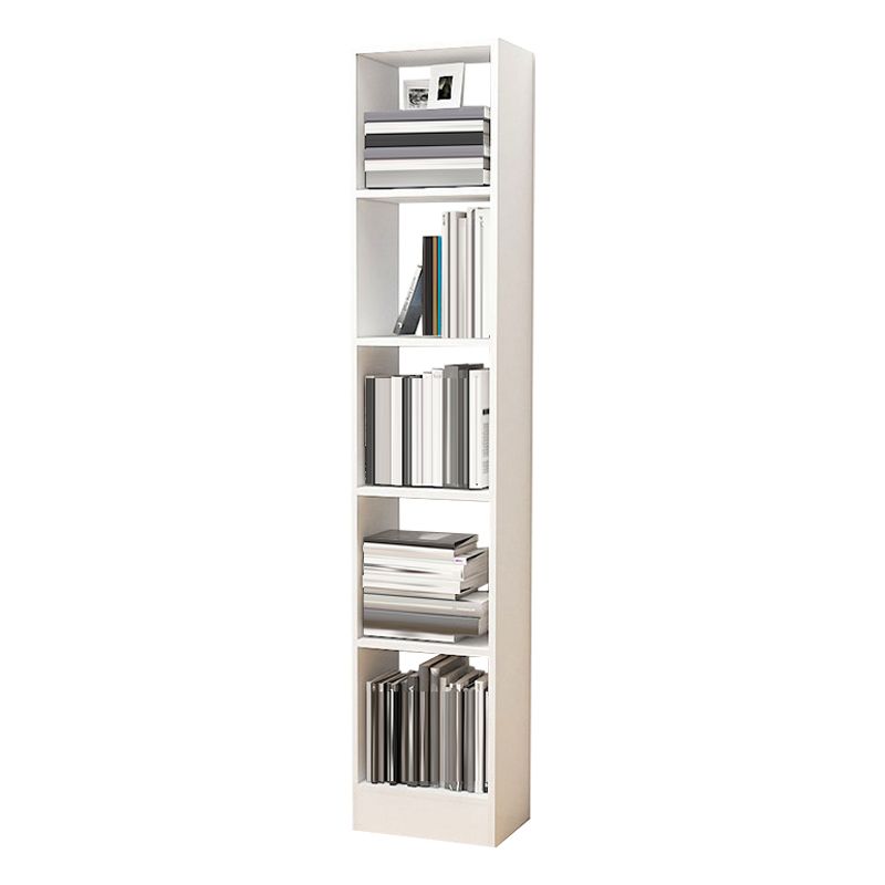 Contemporáneo Back Back Book Stant Engineered Wood Bookcase con estantes