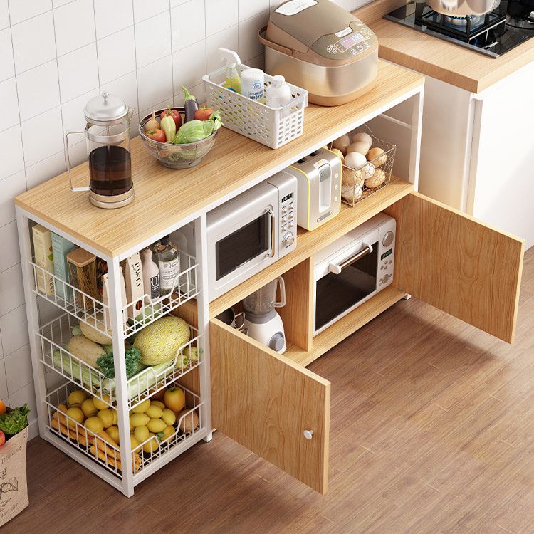 Modern Engineered Wood Buffet/Console Open Storage Buffet Stand for Kitchen Clearhalo 'buffet_sideboard' 'Buffets & Sideboards' 'Furniture' 'furniture_buffet_sideboard' 'Kitchen & Dining Furniture' 1200x1200_91e46c24-edfd-411b-bf9b-c4687b6cb4f8