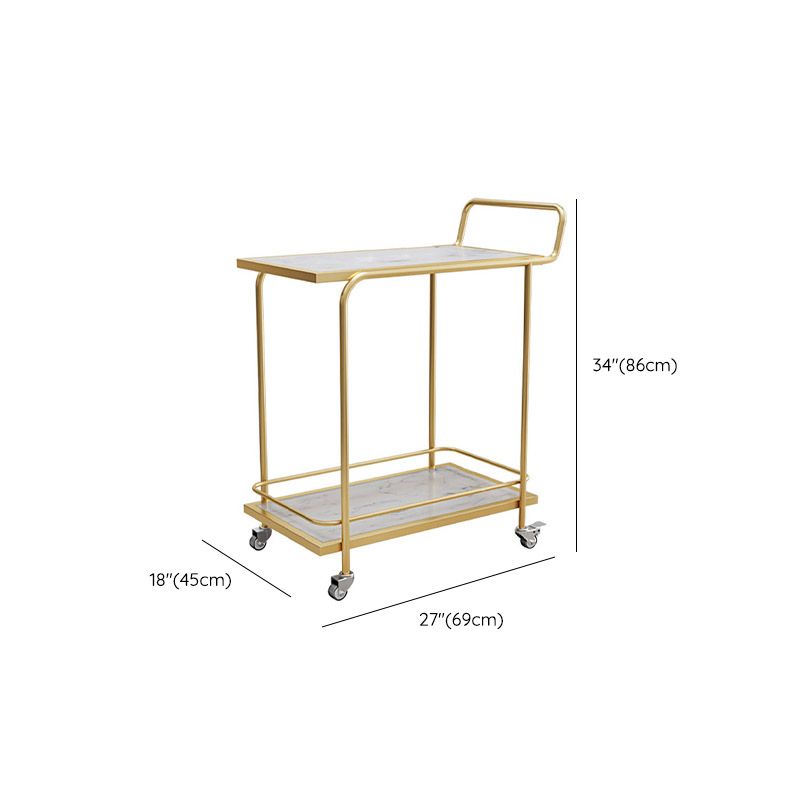 Modern Open Storage Prep Table Rectangular Rolling Kitchen Trolley Clearhalo 'furn' 'furn_kitchen_islands_carts' 'Furniture' 'Kitchen & Dining Furniture' 'Kitchen Islands & Carts' 'kitchen_islands_carts' 1200x1200_91e8037d-882d-4e81-8542-1036eecfd28f
