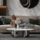 Slate Round Modern Coffee Table No Distressing Coffee Table Set Clearhalo 'Coffee & Accent Tables' 'Coffee Tables' 'coffee_tables' 'furn' 'furn_coffee_tables' 'Furniture' 'Living Room Furniture' 1200x1200_91e8f108-66a5-43ed-8a04-dfdd35211100