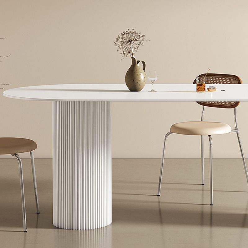 Style contemporain Ovale Pine Writing Desk Sled Base Home Office bureau