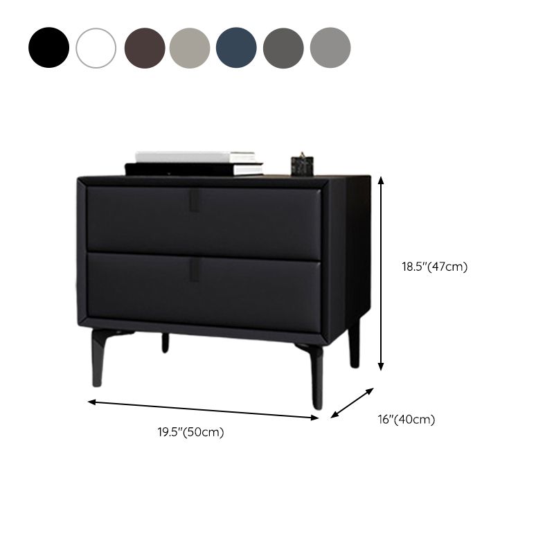 Solid Wood Bed Nightstand Contemporary Night Table with 2 Drawers Clearhalo 'Bedroom Furniture' 'furn' 'furn_night_stand' 'Furniture' 'night_stand' 'Nightstands' 1200x1200_91e9372f-626e-4dc2-8ab9-1a4f6dcb9ff6