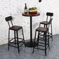 Dining Room Industrial Style Wood Barstool Iron 4 Legs Bar Stool with Pedal Clearhalo 'Bar Furniture' 'Bar Stools' 'bar_stools' 'furn' 'furn_bar_stools' 'Furniture' 'Kitchen & Dining Furniture' 1200x1200_91e9728c-5ea3-4a1b-a076-b5d6cc76212b