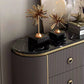 Commode en pierre de coffre de rangement Glam classique de 15,6 pouces de largeur avec 6 tiroirs