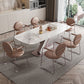 Luxury Sintered Stone Top Dining Set Rectangle 1/4/5/7 Pieces Dining Room Table Set Clearhalo 'Dining Room Sets' 'Dining Tables & Seating' 'dining_room_set' 'furn' 'furn_dining_room_set' 'Furniture' 'furniture_dining_room_set' 'Kitchen & Dining Furniture' 1200x1200_91ee7853-5bf5-4709-a307-bca8f687a1b5