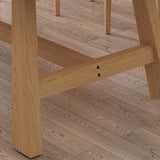 Contemporary Natural Wood Table Pine Rectangle Dining Table with Trestle Clearhalo 'Dining Tables & Seating' 'Dining Tables' 'dining_table' 'furn' 'furn_dining_table' 'Furniture' 'furniture_dining_table' 'Kitchen & Dining Furniture' 'kitchen' 'kitchen_dining_table' 1200x1200_91ee82cd-d093-408a-a111-74c8709229ae